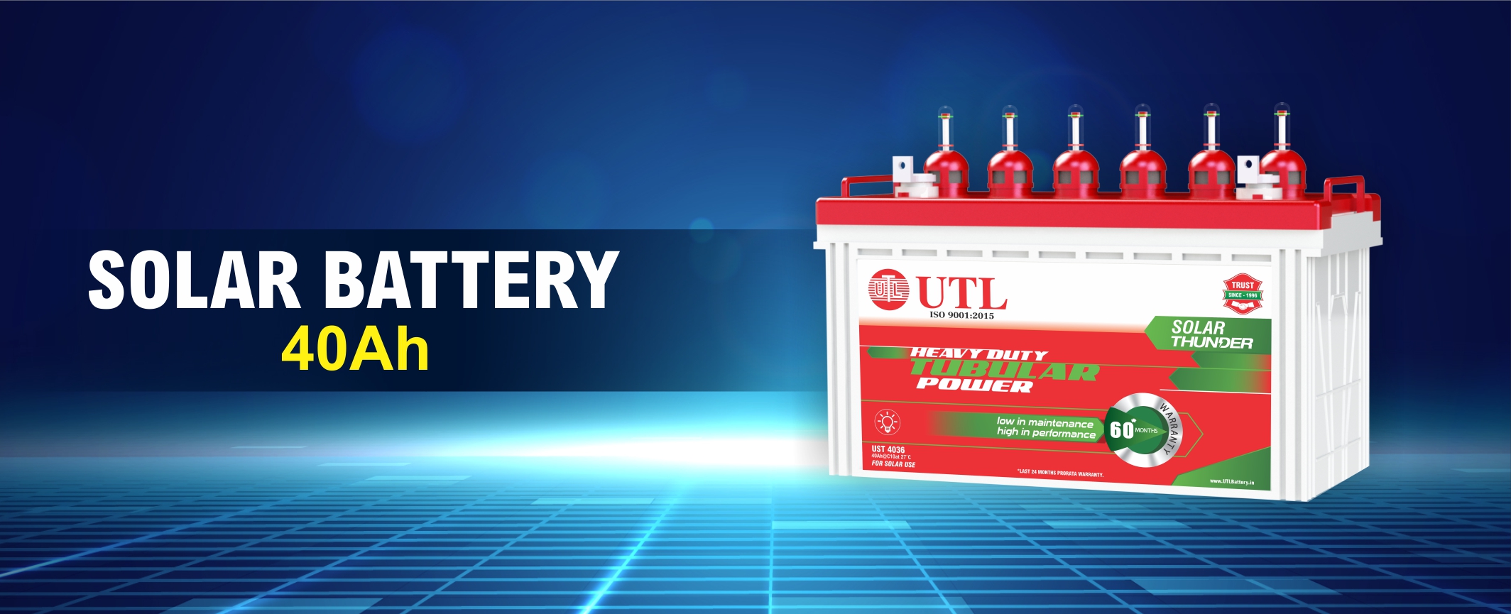 UTL 40Ah solar battery